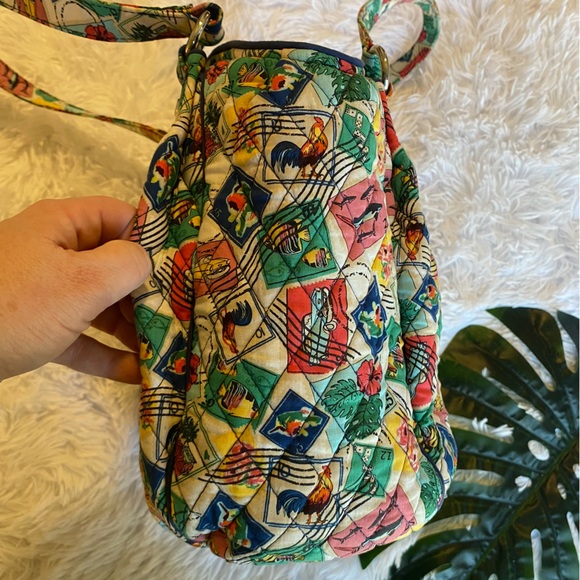 NWT Vera Bradley Cuban Stamps Glenna Shoulder Bag - Picture 6 of 16